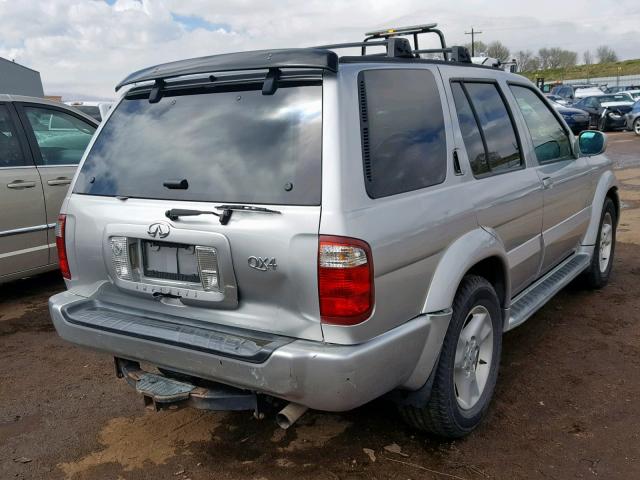 JNRDR09Y43W302781 - 2003 INFINITI QX4 SILVER photo 4