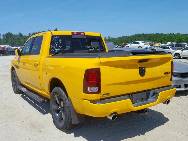 1C6RR7MT1GS318239 - 2016 RAM 1500 SPORT YELLOW photo 3