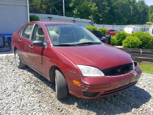 1FAHP34N37W216721 - 2007 FORD FOCUS ZX4 RED photo 1