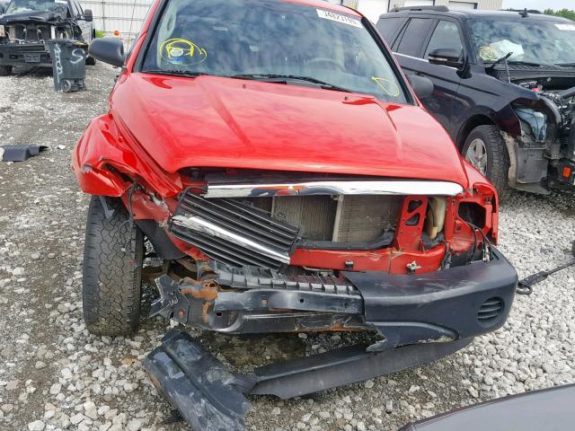 1D4HD38N34F122785 - 2004 DODGE DURANGO ST RED photo 9