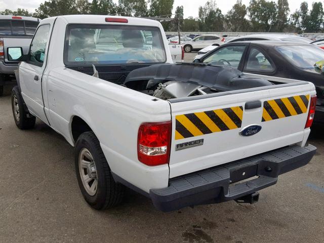 1FTKR1AD1BPA69683 - 2011 FORD RANGER WHITE photo 3