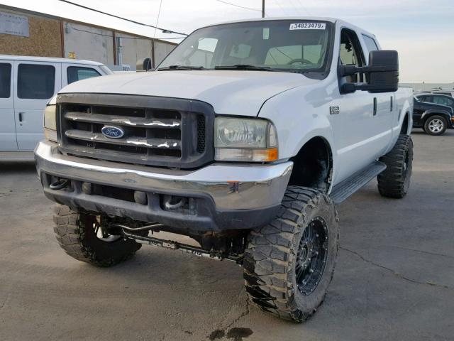1FTNW21P94EB93950 - 2004 FORD F250 SUPER WHITE photo 2