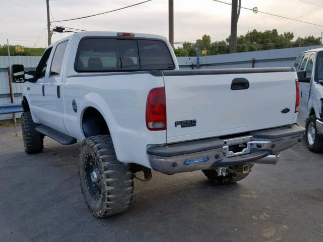 1FTNW21P94EB93950 - 2004 FORD F250 SUPER WHITE photo 3