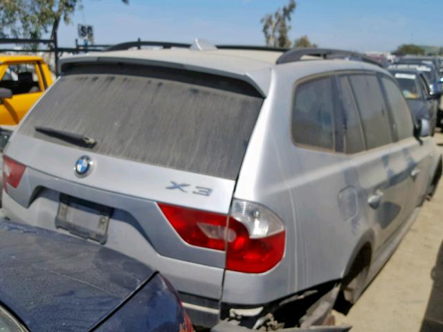 WBXPA93425WD16900 - 2005 BMW X3 3.0I SILVER photo 4