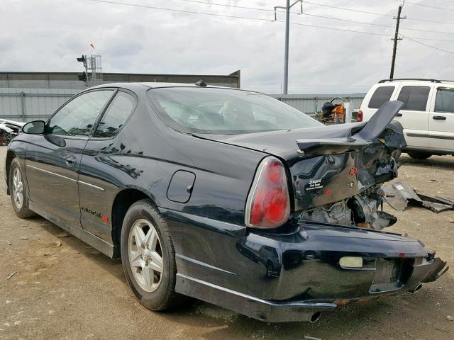 2G1WX15K139441628 - 2003 CHEVROLET MONTE CARL BLACK photo 3