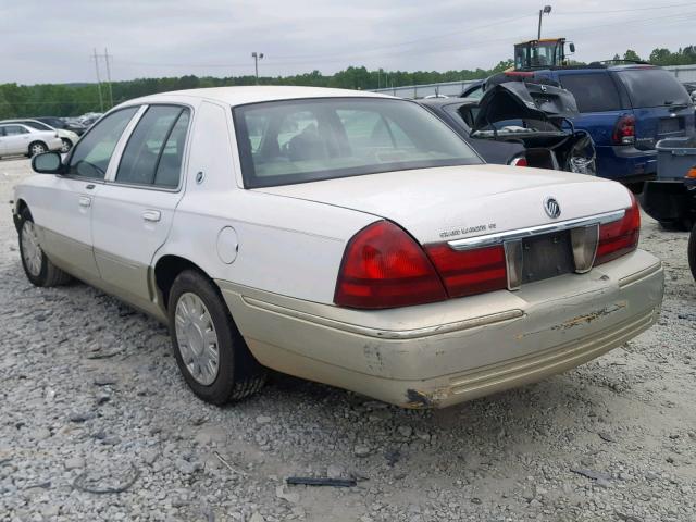 2MEFM74W64X642184 - 2004 MERCURY GRAND MARQ WHITE photo 3