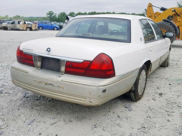 2MEFM74W64X642184 - 2004 MERCURY GRAND MARQ WHITE photo 4