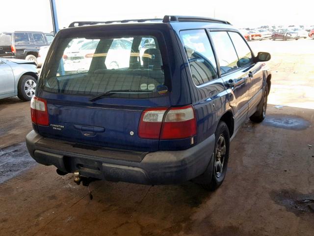 JF1SF63581H768531 - 2001 SUBARU FORESTER L BLUE photo 4