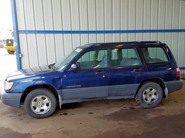 JF1SF63581H768531 - 2001 SUBARU FORESTER L BLUE photo 9