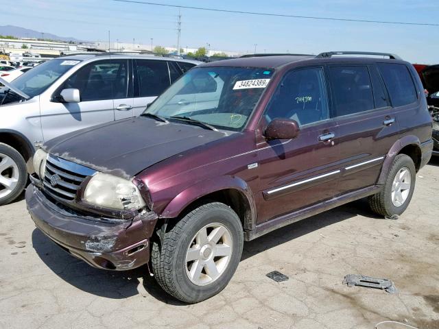 JS3TX92VX14104450 - 2001 SUZUKI GRAND VITA BURGUNDY photo 2