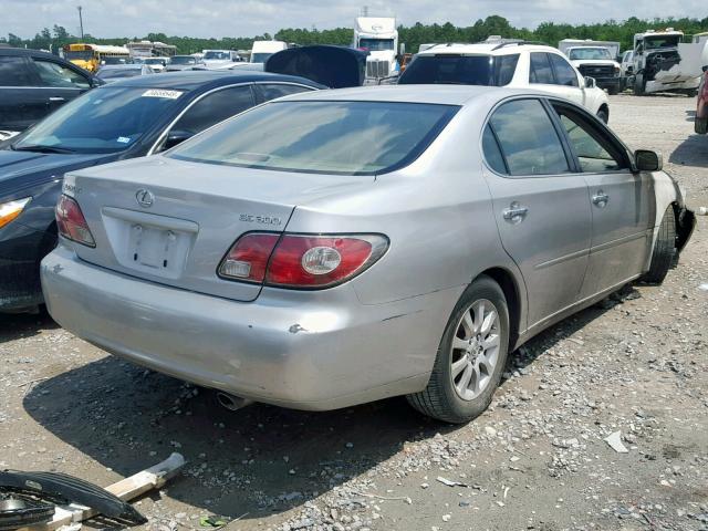 JTHBF30G630137078 - 2003 LEXUS ES 300 GRAY photo 4