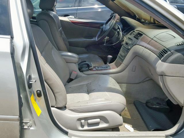 JTHBF30G630137078 - 2003 LEXUS ES 300 GRAY photo 5