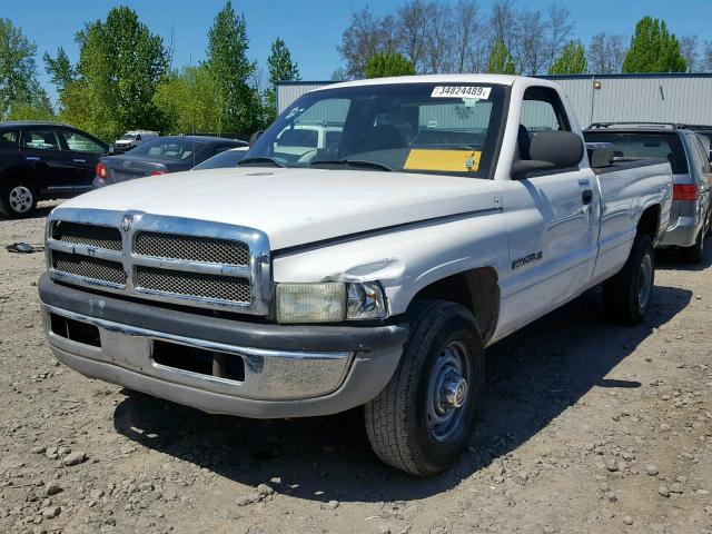 3B7KC26ZX1M561144 - 2001 DODGE RAM 2500 WHITE photo 2