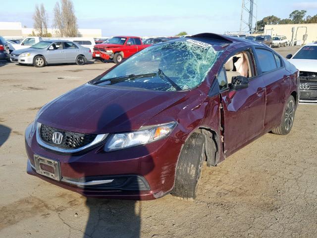 2HGFB2F86FH510517 - 2015 HONDA CIVIC EX  photo 2