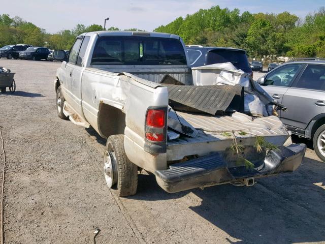 1B7KF23791J556959 - 2001 DODGE RAM 2500 SILVER photo 3