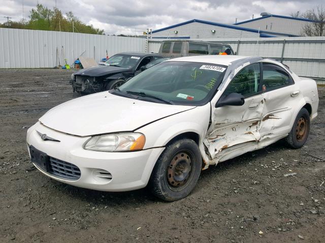 1C3EL46X51N623194 - 2001 CHRYSLER SEBRING LX WHITE photo 2