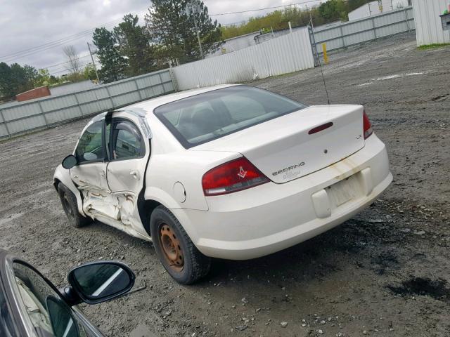 1C3EL46X51N623194 - 2001 CHRYSLER SEBRING LX WHITE photo 3