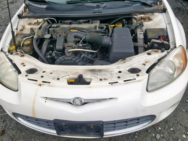 1C3EL46X51N623194 - 2001 CHRYSLER SEBRING LX WHITE photo 7