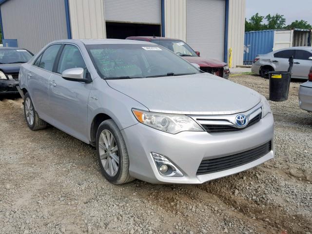 4T1BD1FKXCU058346 - 2012 TOYOTA CAMRY HYBR SILVER photo 1