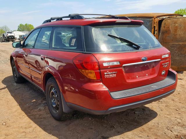 4S4BP67C964311382 - 2006 SUBARU LEGACY OUT MAROON photo 3