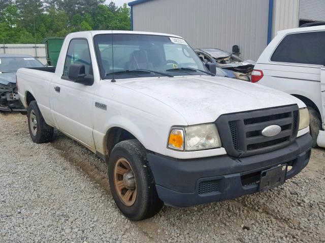 1FTYR10D77PA58299 - 2007 FORD RANGER WHITE photo 1