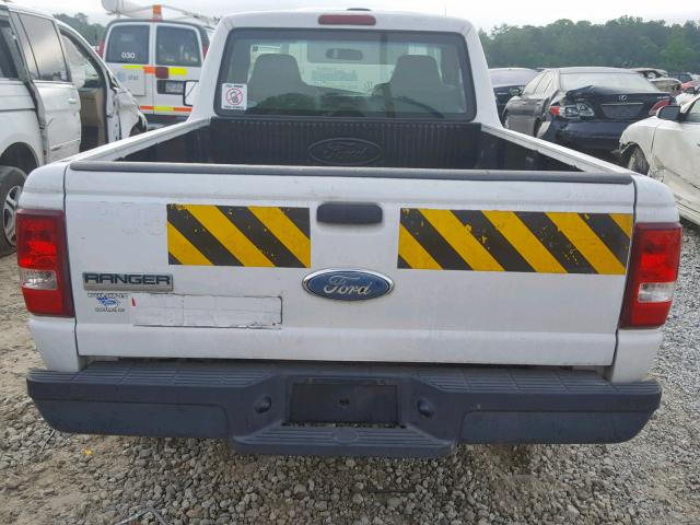 1FTYR10D77PA58299 - 2007 FORD RANGER WHITE photo 9