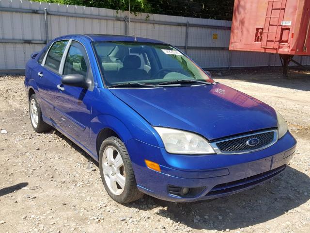 1FAHP34N06W234608 - 2006 FORD FOCUS ZX4 BLUE photo 1