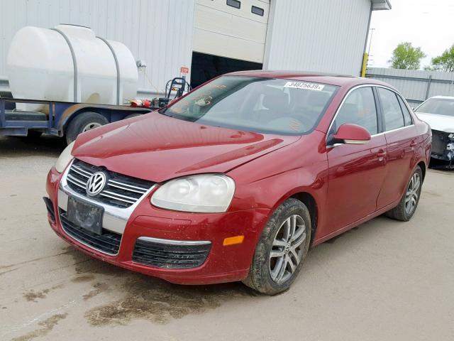 3VWST71K06M684351 - 2006 VOLKSWAGEN JETTA TDI RED photo 2