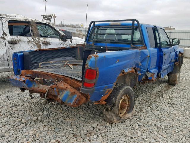 3B7KF22Z9WG164804 - 1998 DODGE RAM 2500 BLUE photo 4