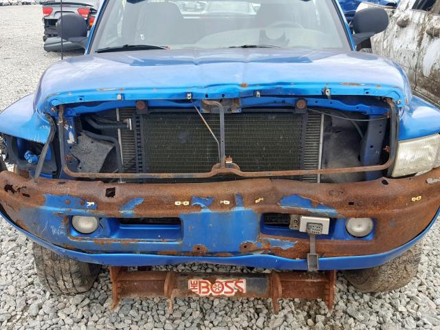 3B7KF22Z9WG164804 - 1998 DODGE RAM 2500 BLUE photo 7