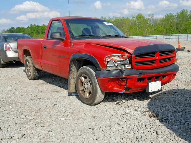 1B7FL26X31S104960 - 2001 DODGE DAKOTA RED photo 1