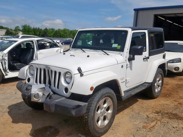 1C4GJWBG7EL112115 - 2014 JEEP WRANGLER S WHITE photo 2