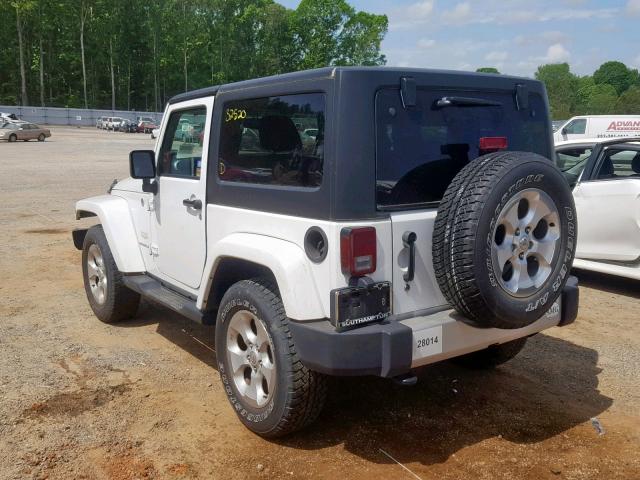 1C4GJWBG7EL112115 - 2014 JEEP WRANGLER S WHITE photo 3