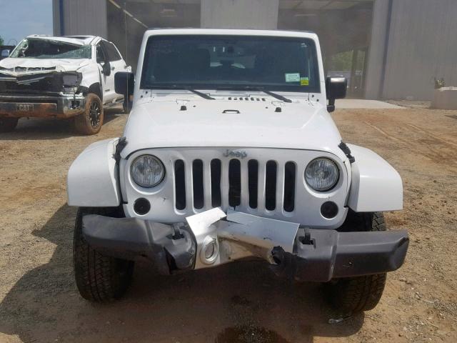 1C4GJWBG7EL112115 - 2014 JEEP WRANGLER S WHITE photo 9