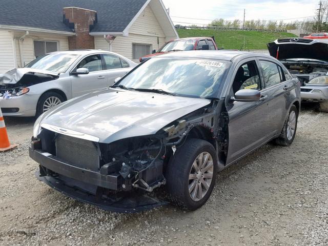 1C3CCBBB4DN601889 - 2013 CHRYSLER 200 TOURIN GRAY photo 2