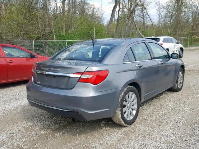 1C3CCBBB4DN601889 - 2013 CHRYSLER 200 TOURIN GRAY photo 4