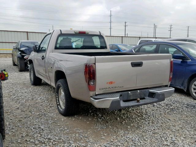 1GTCS148X58101939 - 2005 GMC CANYON GOLD photo 3