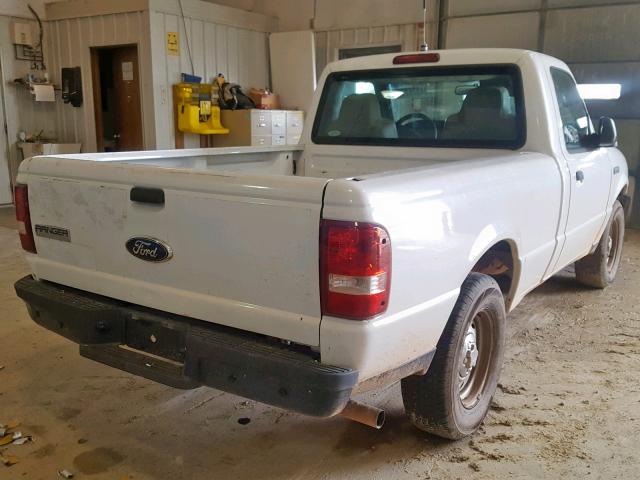 1FTYR10D56PA76783 - 2006 FORD RANGER WHITE photo 4