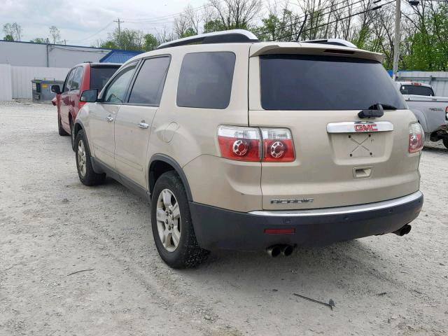 1GKER13798J203473 - 2008 GMC ACADIA SLE GOLD photo 3