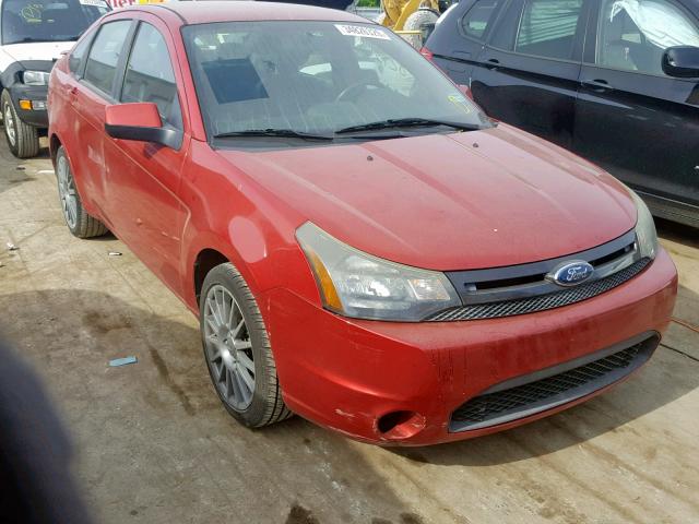 1FAHP3GNXAW204651 - 2010 FORD FOCUS SES RED photo 1