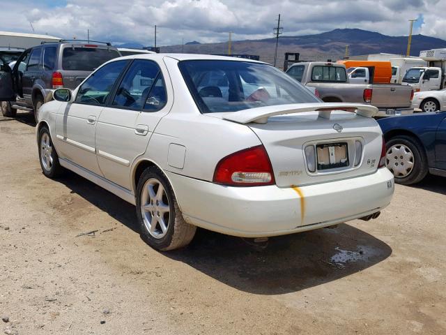 3N1BB51DXYL100738 - 2000 NISSAN SENTRA SE WHITE photo 3