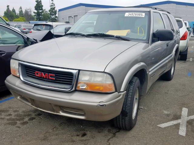 1GKCS13W212114802 - 2001 GMC JIMMY BEIGE photo 2