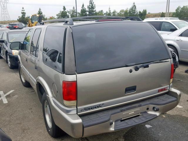 1GKCS13W212114802 - 2001 GMC JIMMY BEIGE photo 3