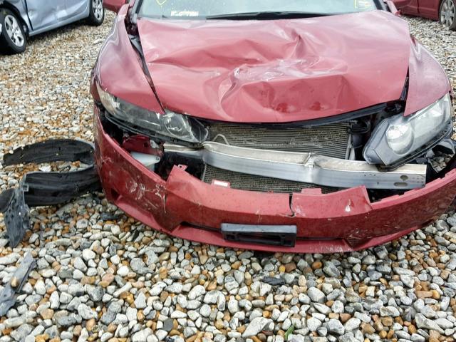 19XFA1F65AE017488 - 2010 HONDA CIVIC LX-S Tünd qırmızı foto 9