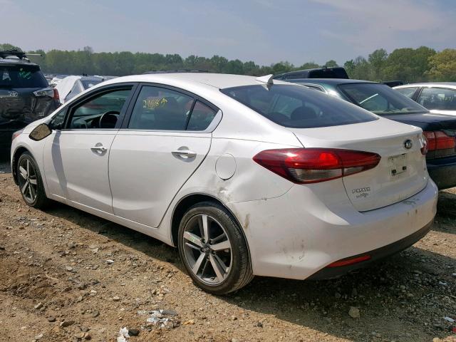 3KPFN4A89HE093787 - 2017 KIA FORTE EX WHITE photo 3