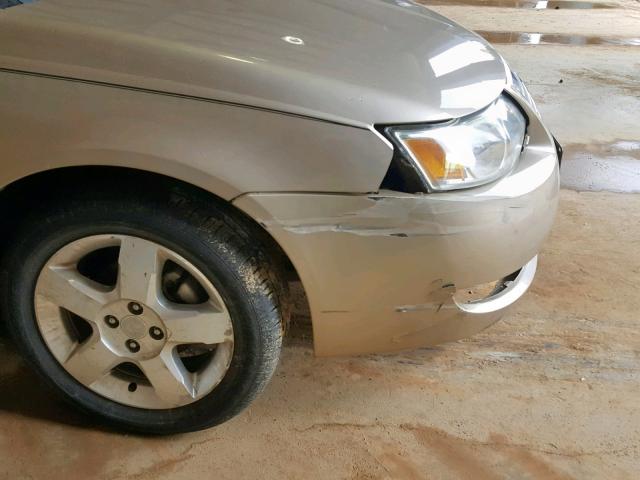 1G8AJ58F36Z133101 - 2006 SATURN ION LEVEL TAN photo 9