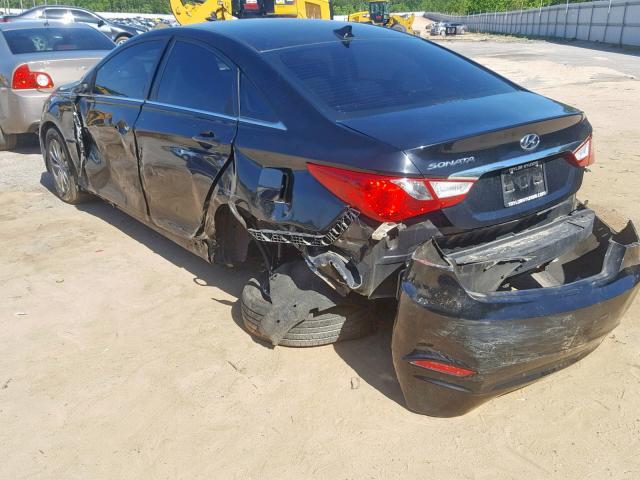 5NPEB4AC9DH694292 - 2013 HYUNDAI SONATA GLS BLACK photo 3