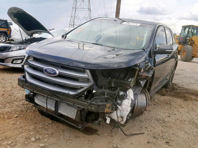 2FMPK3J97JBB98305 - 2018 FORD EDGE SEL BLACK photo 2