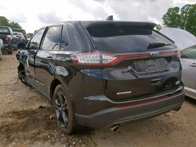 2FMPK3J97JBB98305 - 2018 FORD EDGE SEL BLACK photo 3