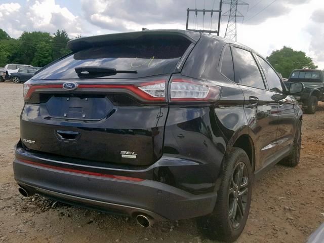 2FMPK3J97JBB98305 - 2018 FORD EDGE SEL BLACK photo 4